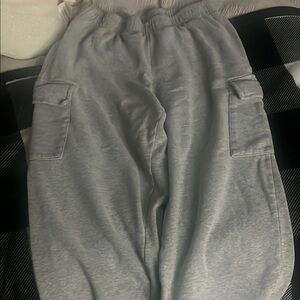 Gray Cargo Sweatpants